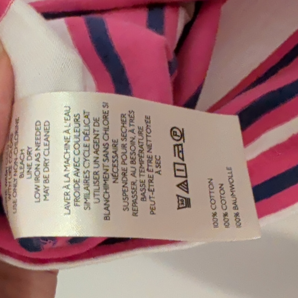 ANTHROPOLOGIE PILCRO pink and green striped t shirt - size small - Picture 9 of 9
